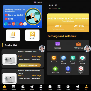 海外多语言投资理财系统/投资理财/共享充电宝系统